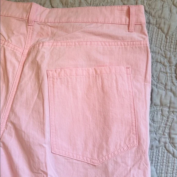NWT Zara Women's Pink Wide Leg Cotton Pants XL, S Pastel Pink - Picture 7 of 16